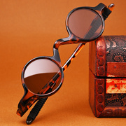复古天然水晶眼镜石头镜全框，圆形板材架，清凉养目舒适太阳镜墨镜