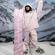 滑雪服女款单板双板2023兔耳朵冬季防水防风保暖雪地卫衣套装