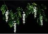 绿叶装饰仿真紫藤花串2.2米假花藤，造景装饰藤蔓豆花缠绕吊顶藤条