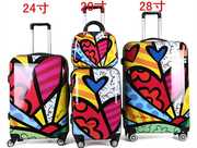 涂鸦子母拉杆箱万向轮女20寸学生登机箱24寸韩潮行李箱28
