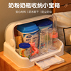放婴儿奶瓶收纳箱宝宝，专用防尘餐具辅食收纳盒晾干沥水置物架带盖
