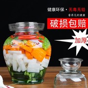 玻璃泡菜坛子特厚带内盖玻璃罐，四川密封罐子酸菜缸腌咸菜咸蛋坛子
