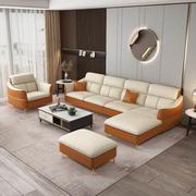 全真皮沙发小户型简约现代客厅组合意式极简三四人轻奢后现代沙发