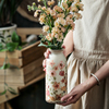 复古仿古田园风陶瓷小花瓶摆件，客厅插花干花，小众高级感创意装饰品