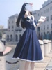 日系学院风海军，领白色jk连衣裙2024年夏季初恋少女收腰减龄水手服
