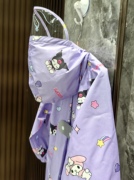 新日系2024儿童雨衣带书包位拉链雨披宝宝学生幼儿园薄款速干雨披