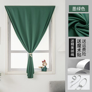 魔术贴全遮光窗帘布免打孔安装2021卧室，粘贴式简易自粘遮阳