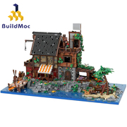 buildmoc海盗系列moc-126702范戴克(范，戴克)岛屿，模型中国拼插拼装积木玩具