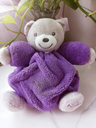 法国kaloo儿童宝宝抓握安抚玩偶，毛绒玩具个月礼物紫扭扭熊