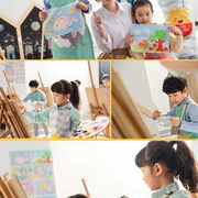 画材酷500ml儿童水粉颜料套装安全手指画颜料幼儿园画画水彩画笔