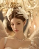 韩式超仙大钻石白色羽毛头饰额饰网红表演发饰发夹天鹅芭蕾拉丁舞