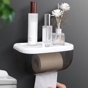 厕所家用免打孔创意防水卫生纸盒卫生间纸巾厕纸置物架抽纸卷纸筒