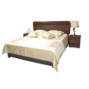 黑胡桃色实木床1.8米1.5米双人床 卧室家具储物高档床