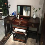 新中式梳妆台卧室多功能化妆桌妆凳组合奢华型古典家具现代简约