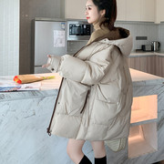 中长款羽绒棉衣棉服加厚面包服女韩版宽松冬季外套棉袄2023年