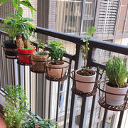 阳台悬挂式花架铁艺，栏杆护栏窗台绿萝吊兰，花盆挂架置物架