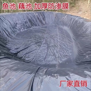 鱼塘防渗膜蓄水池防水布养殖土工膜藕池护坡专用黑色塑料加厚地膜