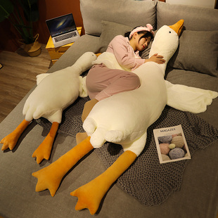 可爱大白鹅抱枕毛绒玩具，大鹅玩偶公仔布娃娃床上睡觉生日礼物女生