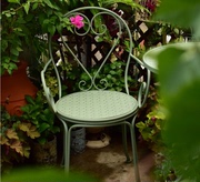 田园户外室外花园家具铁艺桌椅，组合露台休闲茶几，咖啡桌阳台花桌椅