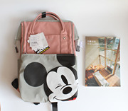 日本双肩包女米奇迪士尼背包乐天，学生书包外出旅行包包妈妈咪包