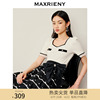 maxrieny千金小香风，t恤薄2023夏季甜美复古氛围，感上衣短款女
