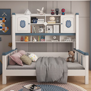 实木儿童床男孩床，1.2米小户型多功能组合床，衣柜床儿童房家具套装