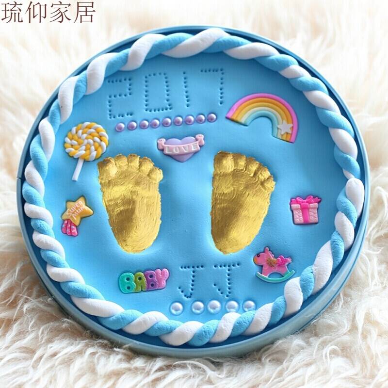 新款嬰兒手腳印泥手足印泥滿月嬰兒童百天禮物出生紀念品x 夢幻圓在類目 玩具/童車/益智/積木/模型, 寶寶紀念品/個性產品, 手腳印中 - 來自Buy2taobao.com提供專業的淘寶代購服務