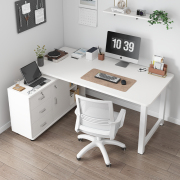 转角办公桌简约现代L型书桌家用电脑桌拐角桌椅组合简易卧室桌子