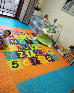 BTOYS宝宝爬行垫字母拼接垫加厚爬爬垫婴儿童拼图地垫环保游戏垫