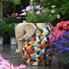 大象花盆艺术大号动物凳子摆件花园庭院名宿布置客厅门口玄关装饰