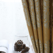加厚遮光布成品(布成品)小窗帘客厅卧室，简约现代欧式落地短窗半帘