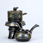 陶瓷泡茶神器茶具中式石磨旋转出水自动家用套装功夫茶壶茶杯配件