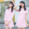火箭少女创造101同款粉色西装，套装和平精英同款演出服班服吃鸡服