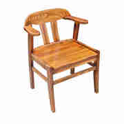 实木椅子家用椅办公椅带扶手椅子靠背餐椅休S闲卧室阳台老人椅