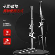 炮台饵拉插多功能支架盘地鱼竿，地支架插杆饵料支架盘三合一钓鱼