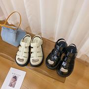vk定制韩版高档时尚，真皮女凉鞋19-126