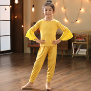 儿童舞蹈练功服套装亲子瑜伽服女童拉丁舞服装幼儿跳舞体操表演服