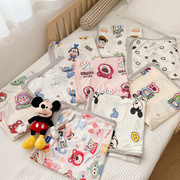 夏季迪士尼婴儿裸睡级凉感毯宝宝汽车盖毯儿童空调毯幼儿园薄被子