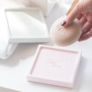 硅藻泥皂托香皂盒肥皂盒个性创意沥水香罩卫生间硅藻土垫硅藻泥垫