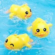抖音儿童玩水洗澡鸭子戏水发条游泳小黄鸭乌龟男孩女孩沐浴玩具