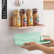 厨房置物架冰箱侧面磁吸收纳架，纸巾收纳盒多功能，免打孔放调料挂架