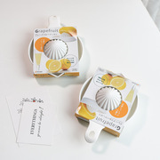 inomata日本手动橙子榨汁器，家用简易手动榨汁机柠檬，压汁器挤汁器