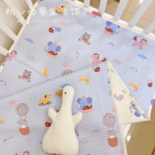 韩式婴儿床垫宝宝新生儿纯棉垫子四季垫儿童幼儿园午睡床单床盖