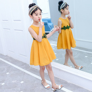 女童夏装连衣裙2021儿童洋气裙子，4夏季5韩版6公主裙8-13岁7潮