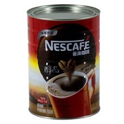 雀巢咖啡醇品500g罐装无糖黑速溶纯咖啡超市版不含伴侣奶精冲饮