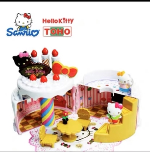 hellokitty凯蒂猫蛋糕玩具益智玩具，生日蛋糕玩具生日礼物