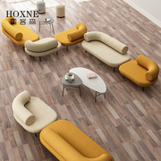 霍客森模块组合接待沙发公司，商务办公会客简约现代休息区创意sofa
