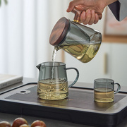 高档玻璃茶具套装，家用小型茶盘茶台办公室，会客茶壶茶杯喝茶功夫泡