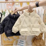 6一12月婴儿冬装羽绒服外套，冬季轻薄棉服，儿童厚洋气小童宝宝棉衣