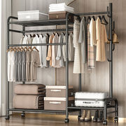 简易衣柜现代铁架卧室组合装出租房省空间收纳折叠储物布衣橱(布衣橱)柜子